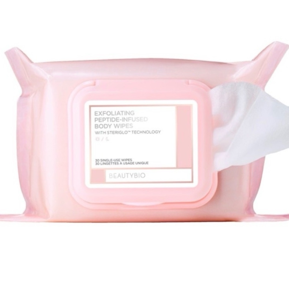 Beautybio Exfoliating Peptide-Infused Body Wipes - Pink Pack